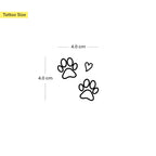 Paw prints