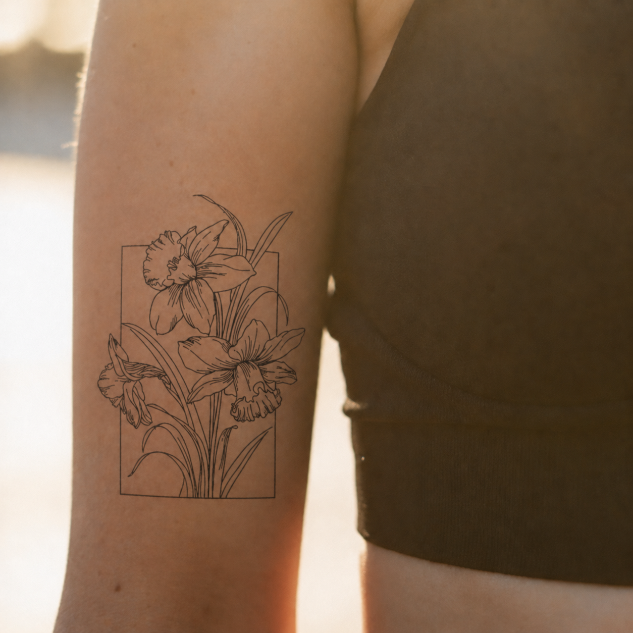 Flowers in a frame
